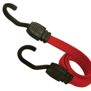 Flat Bungee Cord 76cm (30in) Red 2 Piece
