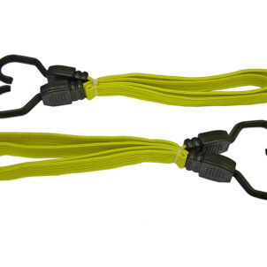 Flat Bungee Cord 90cm (36in) Yellow 2 Piece