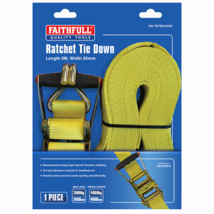 Ratchet Tie-Down 5m x 50mm Trucker Breaking Strain 4000kg