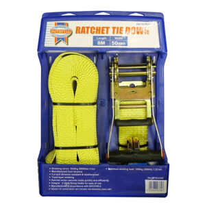 Ratchet Tie-Down 8m x 50mm Trucker Breaking Strain 4000kg