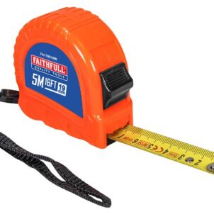 Twin Lock Tape Measure 5m/16ft (Width 19mm)