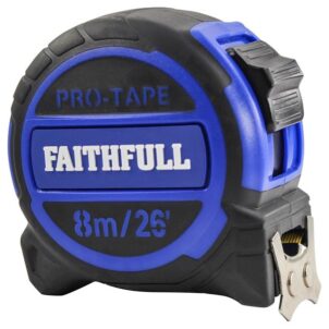 Pro Tape Measure 8m/26ft (Width 32mm)