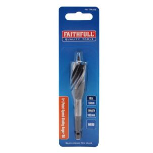 Tri-Point Speed Auger Bit 16mm Stubby