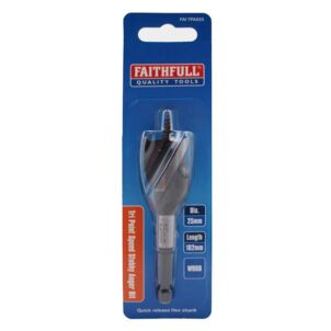 Tri-Point Speed Auger Bit 25mm Stubby