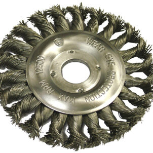 Circular Wire Brush 125 x 12mm 22.2mm Bore, 0.50mm Wire