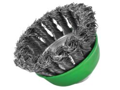 Wire Cup Brush Twist Knot 65mm M14x2, 0.50mm Stainless Steel Wire