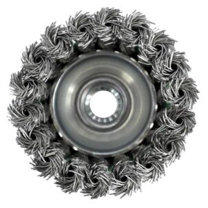Wire Cup Brush Twist Knot 65mm M14x2, 0.50mm Stainless Steel Wire - Image 2