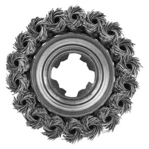X-LOCK Wire Cup Brush Twist Knot 75mm M14x2, 0.50mm Stainless Steel Wire - Image 2