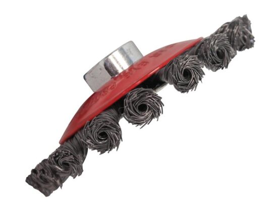 Conical Wire Brush 100mm M14x2 Bore, 0.50mm Wire - Image 2