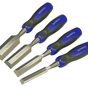 Bevel Edge Butt Chisel Set, 4 Piece