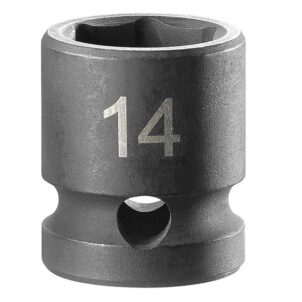 6-Point Stubby Impact Socket 1/2in Drive 14mm