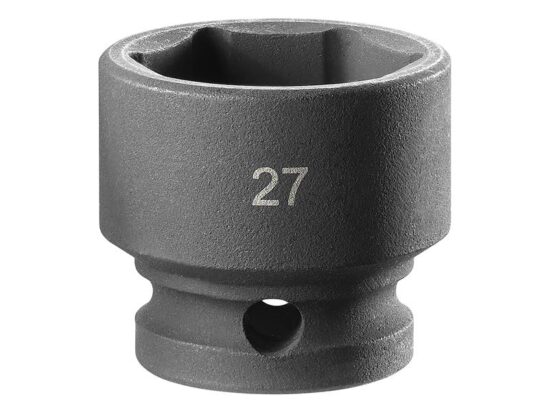 6-Point Stubby Impact Socket 1/2in Drive 27mm