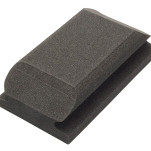 Hand Sanding Block Shaped Black 70 x 125mm