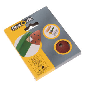 Delta Hook & Loop Sanding Sheets 94mm Medium 80G (Pack 6)