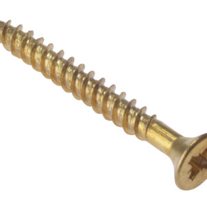 General Purpose Pozi Compatible Screw CSK TT Electro Brass 1.1/2in x 8 Box 200
