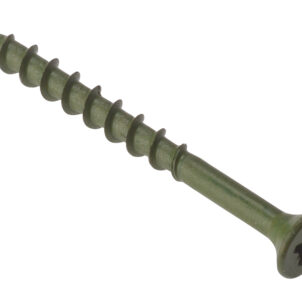 Decking Screw Pozi Compatible ST Green Anti-Corrosion 4.5 x 50mm Box 200