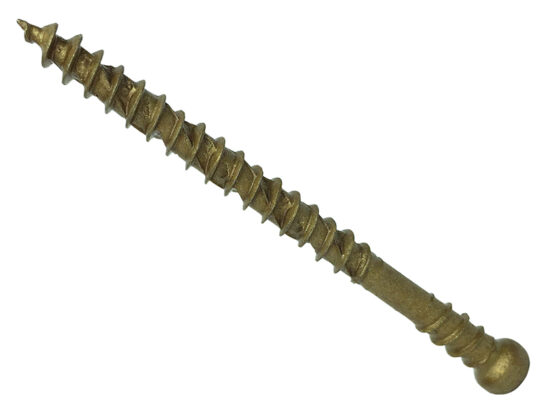 ForgeFast TORX® Compatible Decking Screws Reduced Head Tan 4.5x60 T15 Tub 500