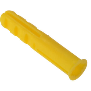 Plastic Wall Plug Yellow No.4-6 Box 1000