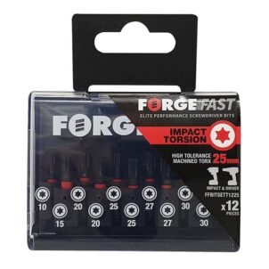 ForgeFast TORX® Compatible Impact Bit Set, 12 Piece