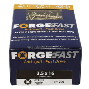 ForgeFast Pozi Compatible Elite Performance Wood Screw ZY 3.5 x 16mm Box 200