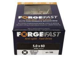 ForgeFast Pozi Compatible Elite Performance Wood Screw ZY 5.0 x 60mm Box 100