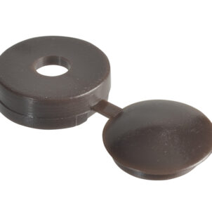 Hinged Cover Cap Dark Brown No. 10-12 Bag 100
