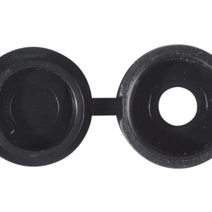 Hinged Cover Cap Black No. 6-8 Bag 100