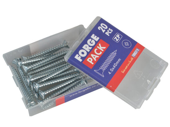 Multi-Purpose Pozi Compatible Screw CSK ST ZP 4.0 x 40mm Forge Pack 20 - Image 2