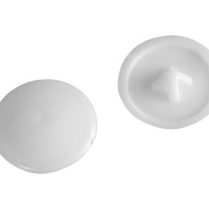 Pozi Compatible Cover Cap White No.6-8 Bag 100