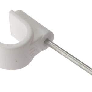 Pipe Clip with Masonry Nail 22mm Box 100