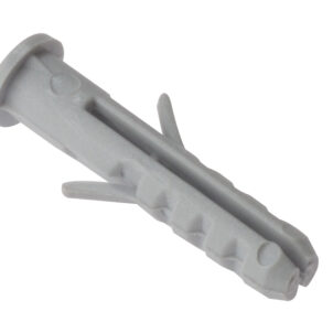 Nylon Wall Plug Rimmed M6 x 30mm Bag 100