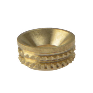 Screw Cup Sockets Solid Brass Polished No. 8 Bag 100