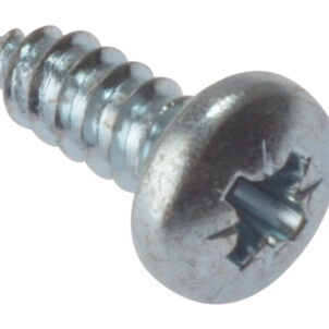 Self-Tapping Screw Pozi Compatible Pan Head ZP 1.1/2in x 10 Box 200