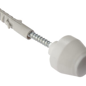 Sanitary Ware Fixing White Cap M8 x 100mm 1 Pair