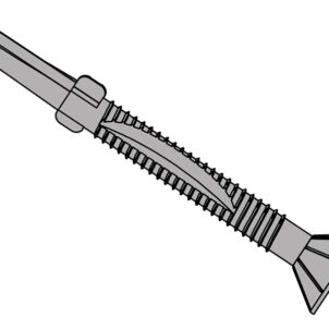 TechFast Timber to Steel CSK/Wing Screw No.5 Tip 5.5 x 50mm Box 100
