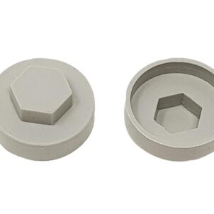 TechFast Cover Cap Goosewing Grey 16mm (Pack 100)