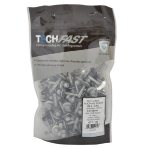 TechFast Hex Roofing Screw Self-Drill Heavy Section 5.5 x 32mm Pack 100 - Image 3