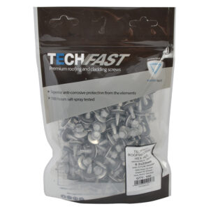 TechFast Hex Head Stitching Screw Self-Drill 6.3 x 22mm Pack 100