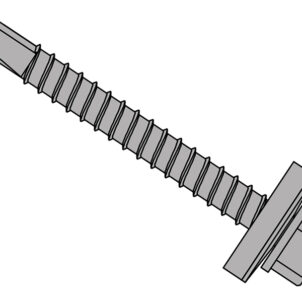 TechFast Roofing Sheet to Steel Hex Screw & Washer No.3 Tip 5.5 x 25mm Box 100