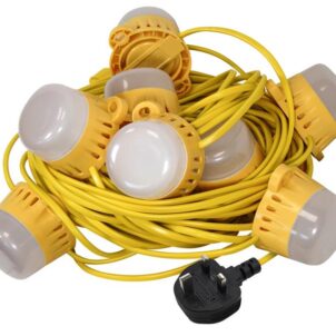 Festoon Lights 10 LED Bulbs 240V 22m