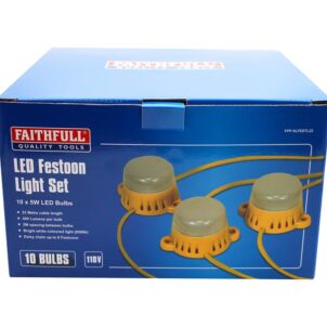 Festoon Lights 10 LED Bulbs 110V 22m - Image 3