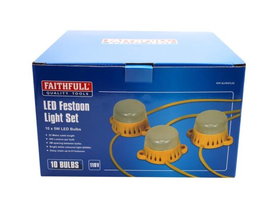 Festoon Lights 10 LED Bulbs 110V 22m - Image 3