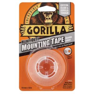 Gorilla Heavy-Duty Mounting Tape 25.4mm x 1.52m Crystal Clear