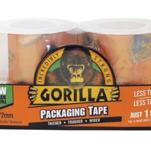 Gorilla Packaging Tape Refill 72mm x 27m  (Pack 2)