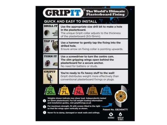 Brown Plasterboard Fixings 20mm (Pack 8) - Image 4