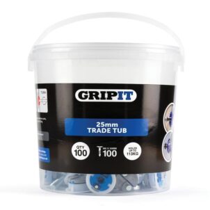 Blue Plasterboard Fixings 25mm (Pack 100) - Image 4