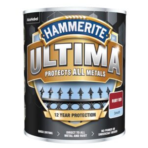 Ultima Metal Paint Smooth Ruby Red 750ml