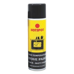 Spray Stove Paint Matt Black 250ml