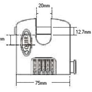 SHCB75 Stronghold Re-Codable Padlock 5-Wheel