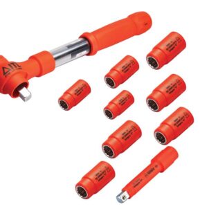 Insulated 1/2in Drive Metric Torque Wrench Kit, 10 Piece